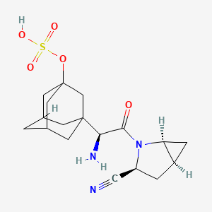 molecular formula C18H25N3O5S B569056 Saxagliptin O-Sulfate CAS No. 1429782-94-4