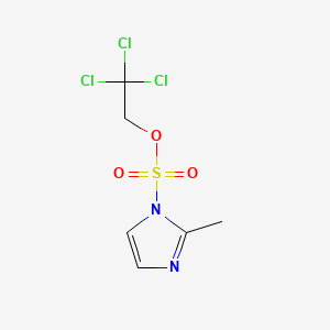 molecular formula C6H7Cl3N2O3S B569064 2,2,2-Trichloroethyl 2-methylimidazole-1-sulfonate CAS No. 1185733-66-7