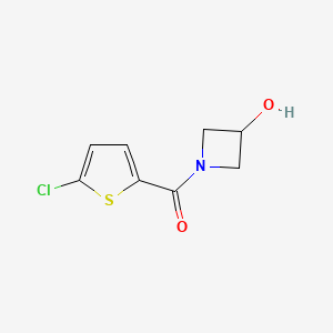 molecular formula C8H8ClNO2S B569067 (5-Chloro-2-thienyl)(3-hydroxy-1-azetidinyl)methanone CAS No. 1341527-09-0