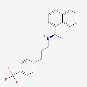 molecular formula C22H22F3N B569070 (R)-N-(1-(萘-1-基)乙基)-3-(4-(三氟甲基)苯基)丙-1-胺 CAS No. 1428185-71-0