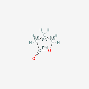 B569076 gamma-Butyrolactone-13C4 CAS No. 848486-92-0