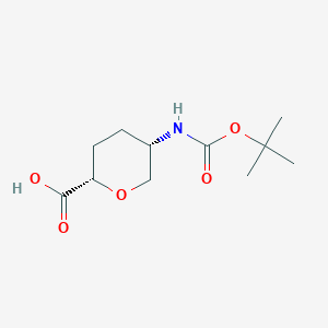 (2S,5S)-5-{[(tert-butoxy)carbonyl]amino}oxane-2-carboxylic acid