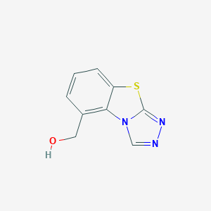 molecular formula C9H7N3OS B056909 1,2,4-Triazolo(3,4-b)benzothiazole-5-methanol CAS No. 69243-49-8