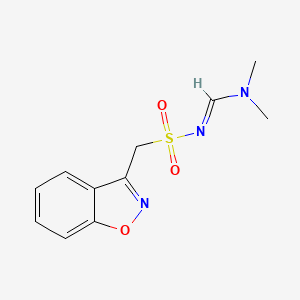 molecular formula C11H13N3O3S B569104 Zonisamide N,N-Dimethylformimidamide CAS No. 1217201-89-2