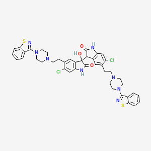 5,5'-Bis(2-(4-(benzo(d)isothiazol-3-yl)piperazin-1-yl)ethyl)-6,6'-dichloro-3-hydroxy-(3,3'-biindoline)-2,2'-dione