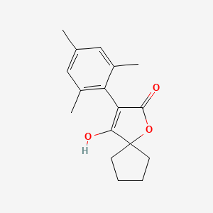 molecular formula C17H20O3 B569113 Spiromesifen Metabolite M01 CAS No. 148476-30-6