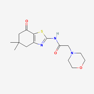 molecular formula C15H21N3O3S B5691131 N-(5,5-dimethyl-7-oxo-4,5,6,7-tetrahydro-1,3-benzothiazol-2-yl)-2-(4-morpholinyl)acetamide 