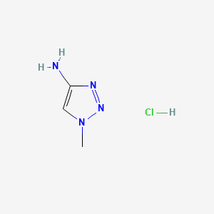 molecular formula C3H7ClN4 B569123 1-Methyl-1H-1,2,3-triazol-4-amine hydrochloride CAS No. 860176-01-8