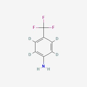 molecular formula C7H6F3N B569133 4-(Trifluoromethyl)aniline-d4 
