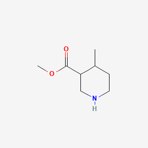 molecular formula C8H15NO2 B569136 Methyl 4-methylpiperidine-3-carboxylate CAS No. 908244-98-4