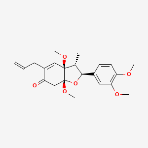 molecular formula C22H28O6 B569140 Piperenone 