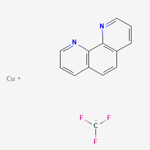 molecular formula C13H8CuF3N2 B569144 Copper(1+);1,10-phenanthroline;trifluoromethane CAS No. 1300746-79-5