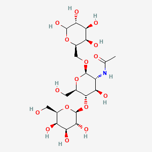 molecular formula C20H35NO16 B569147 beta-D-Gal-(1->4)-beta-D-GlcNAc-(1->6)-D-Gal CAS No. 20331-45-7