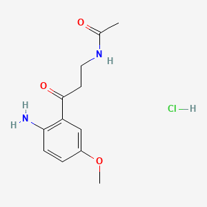 molecular formula C12H17ClN2O3 B569148 N1-Acetyl-5-methoxykynuramine hydrochloride CAS No. 1215711-91-3