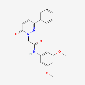 molecular formula C20H19N3O4 B5691482 N-(3,5-dimethoxyphenyl)-2-(6-oxo-3-phenylpyridazin-1(6H)-yl)acetamide 