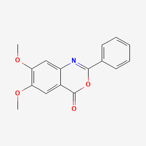 molecular formula C16H13NO4 B5691532 6,7-dimethoxy-2-phenyl-4H-3,1-benzoxazin-4-one CAS No. 31164-96-2
