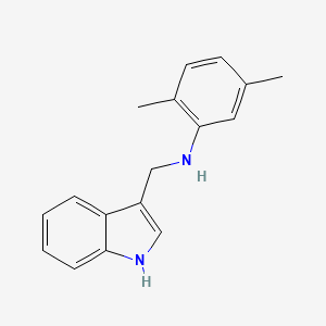 molecular formula C17H18N2 B5691662 N-(1H-indol-3-ylmethyl)-2,5-dimethylaniline 