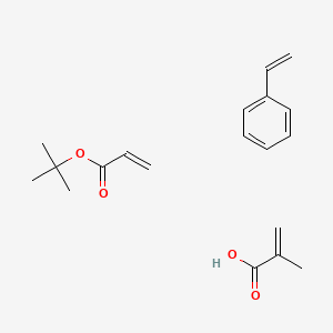 molecular formula C19H26O4 B569173 Tert-butyl prop-2-enoate;2-methylprop-2-enoic acid;styrene CAS No. 125302-12-7