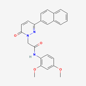 molecular formula C24H21N3O4 B5691781 N-(2,4-dimethoxyphenyl)-2-(3-(naphthalen-2-yl)-6-oxopyridazin-1(6H)-yl)acetamide 