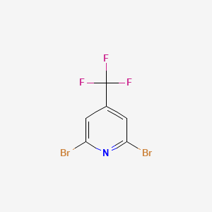 molecular formula C6H2Br2F3N B569195 2,6-Dibromo-4-(trifluoromethyl)pyridine CAS No. 1000152-84-0