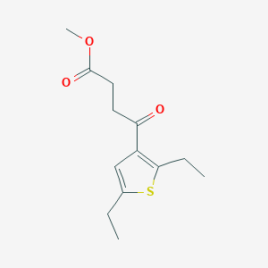 molecular formula C13H18O3S B5691951 Methyl beta-(2,5-diethyl-3-thenoyl)propionate 