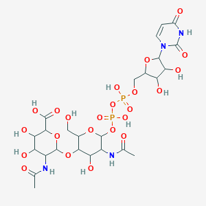 molecular formula C25H38N4O23P2 B056920 Udp-glcnac-mannaca CAS No. 121324-56-9