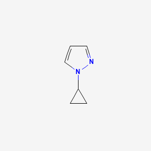 molecular formula C6H8N2 B569208 1-Cyclopropyl-1H-pyrazole CAS No. 1151814-36-6