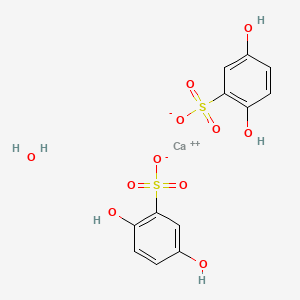 molecular formula C12H12CaO11S2 B569210 Calcium dobesilate monohydrate CAS No. 117552-78-0