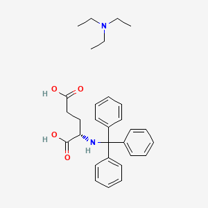 molecular formula C36H53N3O4 B569211 Triethylammonium-N-(triyl)-L-gamma-glutamate CAS No. 124100-16-9