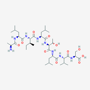 molecular formula C39H72N8O11 B569216 Sex Pheromone Inhibitor iPD1 CAS No. 120116-56-5