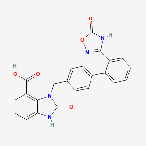 molecular formula C23H16N4O5 B569227 O-Desethyl Azilsartan CAS No. 1442400-68-1