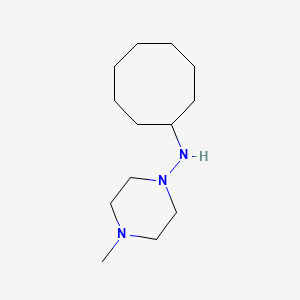 molecular formula C13H27N3 B5692307 N-cyclooctyl-4-methylpiperazin-1-amine 