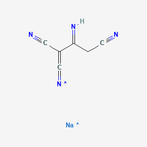 molecular formula C6H3N4Na B569232 CID 101282955 CAS No. 113762-33-7