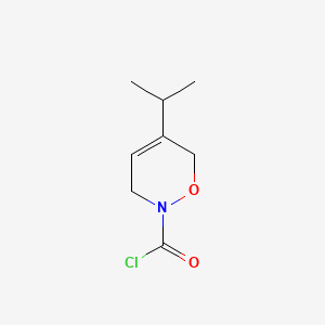 5-(Propan-2-yl)-3,6-dihydro-2H-1,2-oxazine-2-carbonyl chloride