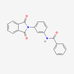 molecular formula C21H14N2O3 B5692397 N-[3-(1,3-dioxoisoindol-2-yl)phenyl]benzamide 