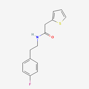 molecular formula C14H14FNOS B5692435 N-[2-(4-fluorophenyl)ethyl]-2-(thiophen-2-yl)acetamide 