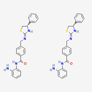 N-(2-Aminophenyl)-4-[[[(4S)-4-phenyl-1,3-thiazolidin-2-ylidene]amino]methyl]benzamide