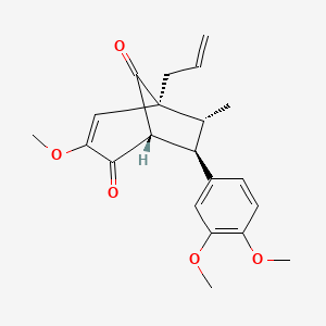 molecular formula C21H24O5 B569254 Kadsurenin D 