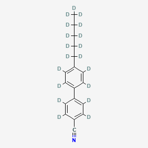 molecular formula C18H19N B569259 4-Cyano-4'-pentyldiphenyl-D19 CAS No. 117950-85-3