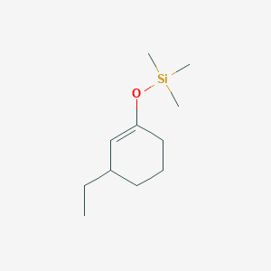 molecular formula C11H22OSi B056926 (3-Ethylcyclohexen-1-yl)oxy-trimethylsilane CAS No. 160915-46-8