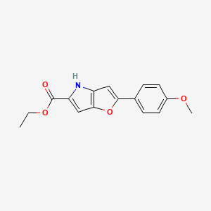 2-(4-Methoxyphenyl)-4H-furo[3,2-b]pyrrole-5-carboxylic acid ethyl ester