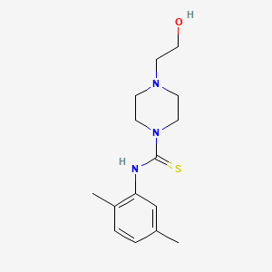 molecular formula C15H23N3OS B5692880 N-(2,5-dimethylphenyl)-4-(2-hydroxyethyl)piperazine-1-carbothioamide 