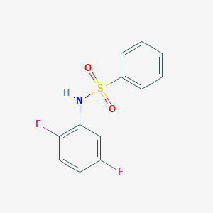 molecular formula C12H9F2NO2S B5692886 N-(2,5-difluorophenyl)benzenesulfonamide 