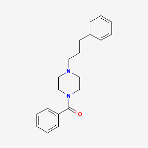 molecular formula C20H24N2O B5692903 Phenyl-[4-(3-phenylpropyl)piperazin-1-yl]methanone 