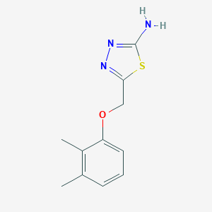 molecular formula C11H13N3OS B056930 5-[(2,3-Dimethylphenoxy)methyl]-1,3,4-thiadiazol-2-amine CAS No. 123217-00-5
