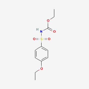 molecular formula C11H15NO5S B5693060 ethyl N-(4-ethoxyphenyl)sulfonylcarbamate 