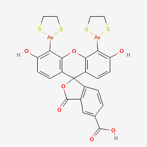 4',5'-Bis(1,3,2-dithiarsolan-2-yl)-3',6'-dihydroxy-3-oxospiro[2-benzofuran-1,9'-xanthene]-5-carboxylic acid