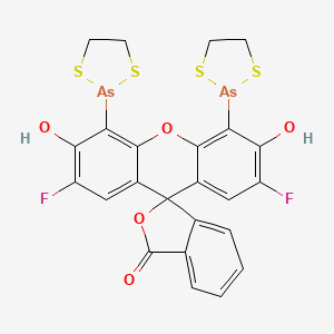 molecular formula C24H16As2F2O5S4 B569312 4',5'-Bis(1,3,2-dithiarsolan-2-yl)-2',7'-difluoro-3',6'-dihydroxyspiro[2-benzofuran-3,9'-xanthene]-1-one CAS No. 912934-89-5
