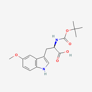molecular formula C17H22N2O5 B569316 N-Boc-5-methoxy-D-tryptophan CAS No. 114873-19-7
