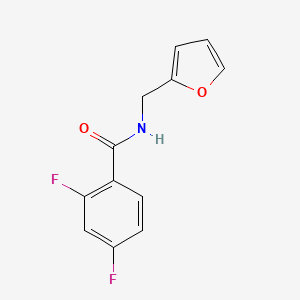 molecular formula C12H9F2NO2 B5693227 2,4-difluoro-N-(furan-2-ylmethyl)benzamide 